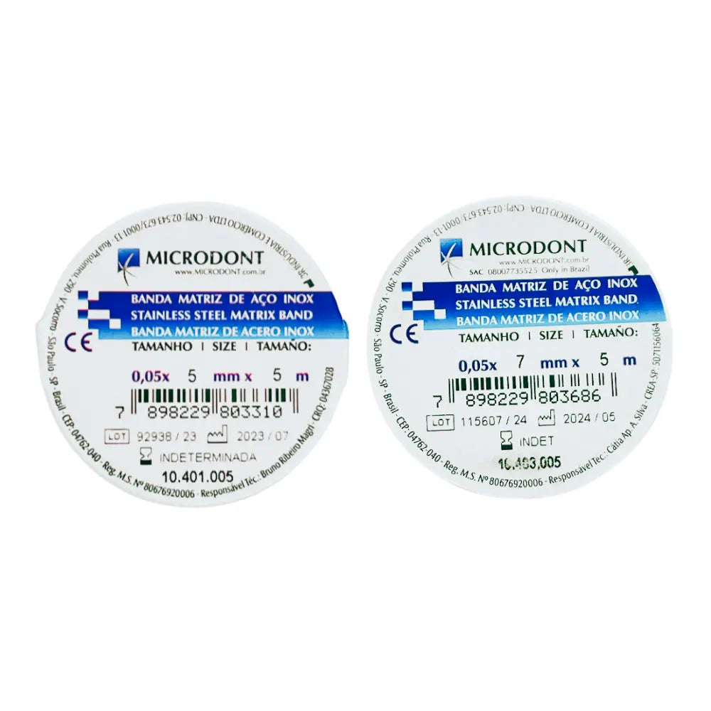 Banda Matriz Rollo 5m Microdont