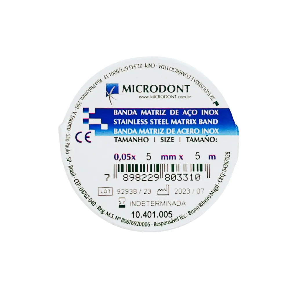 Banda Matriz Rollo 5m Microdont