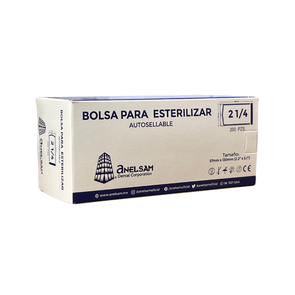Bolsa Anelsam C/200 P/ Esterilizar En Autoclave