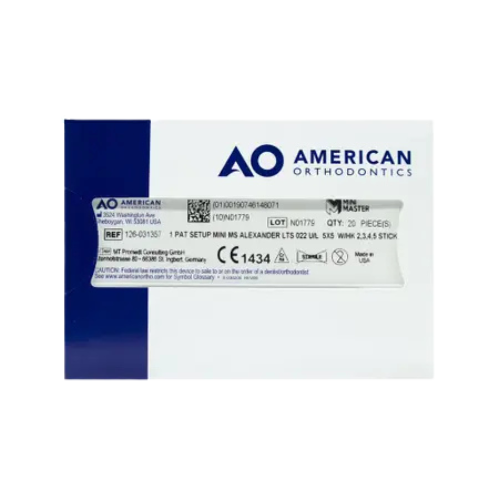 Brackets Alexander Mini AO Juego American Orthodontics