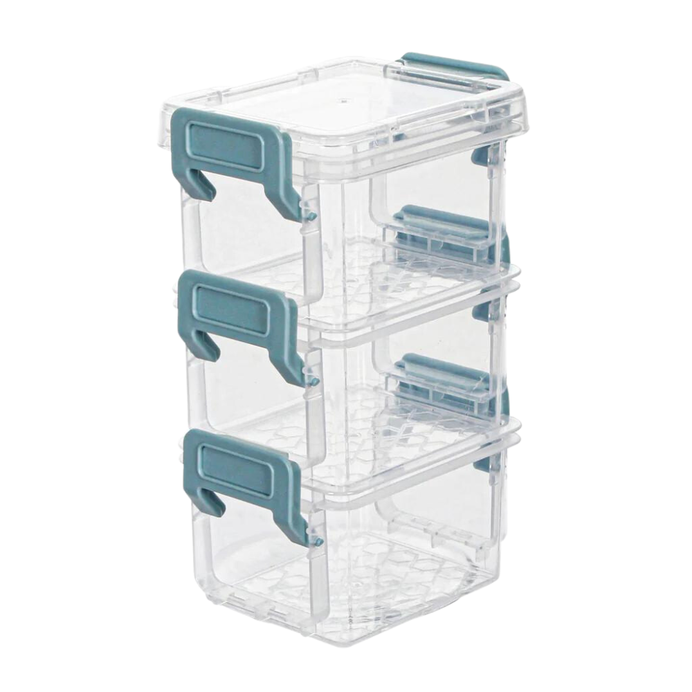 Caja C/3 Apilable Organizador 7030 Plastico