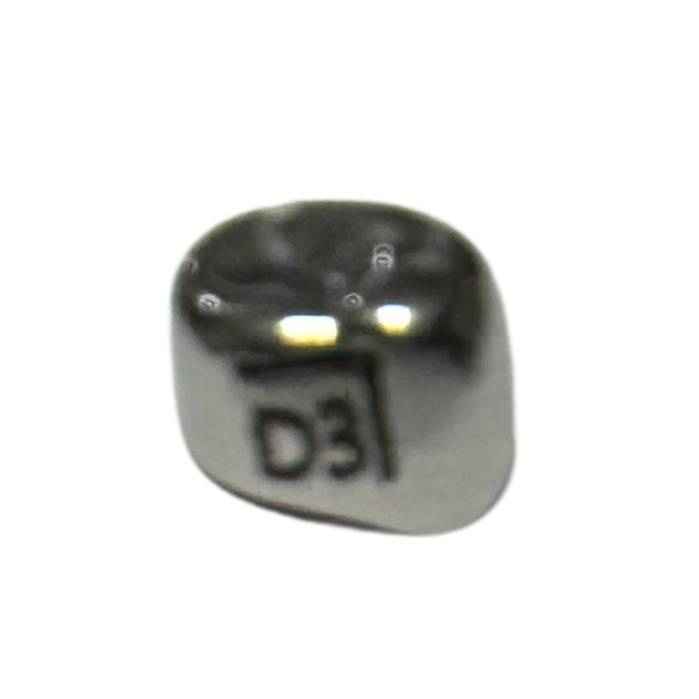 Coronas Infantil Acero-Cromo 3M