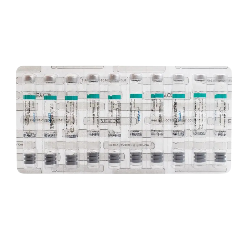 Dentocain 3% Anestesia Mepivacaina Zeyco