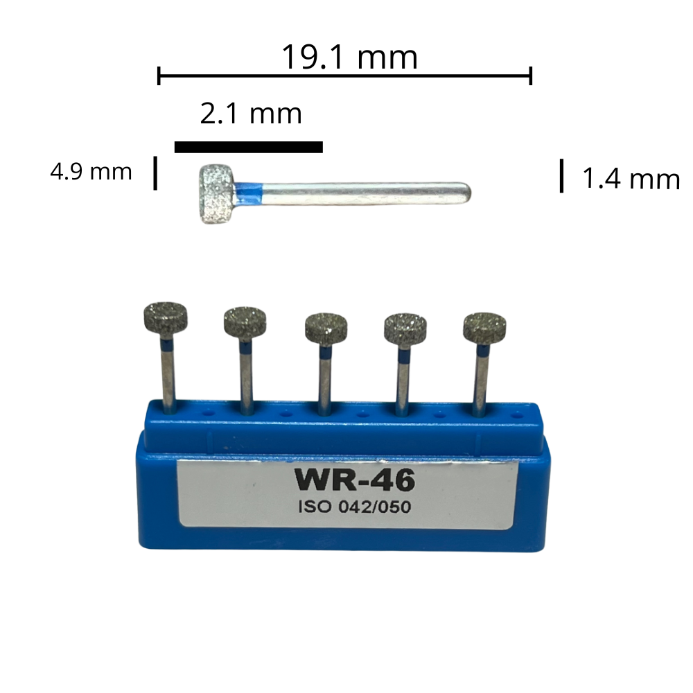 WR-46 Rueda Fresa Diamante Grano Medio C/5 pz. DT