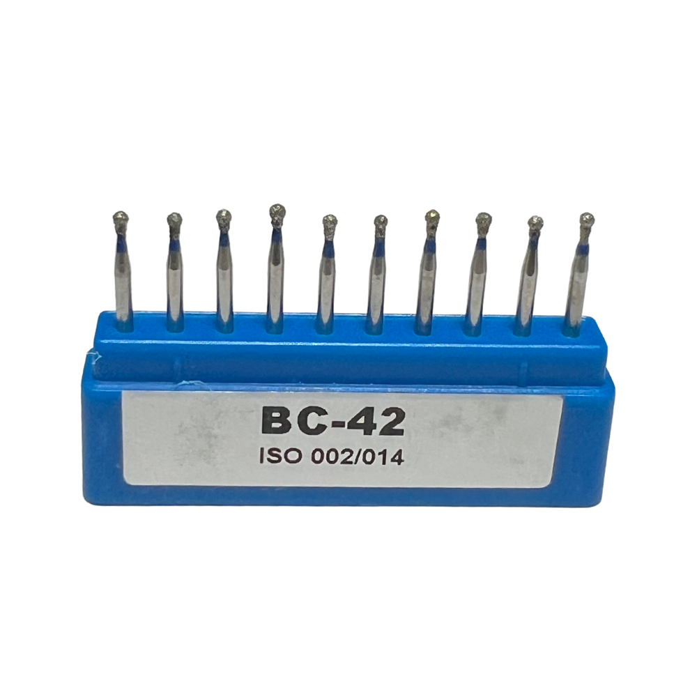 BC-42 Bola C/ Cuello Fresa Diamante Grano Medio C/10 DT