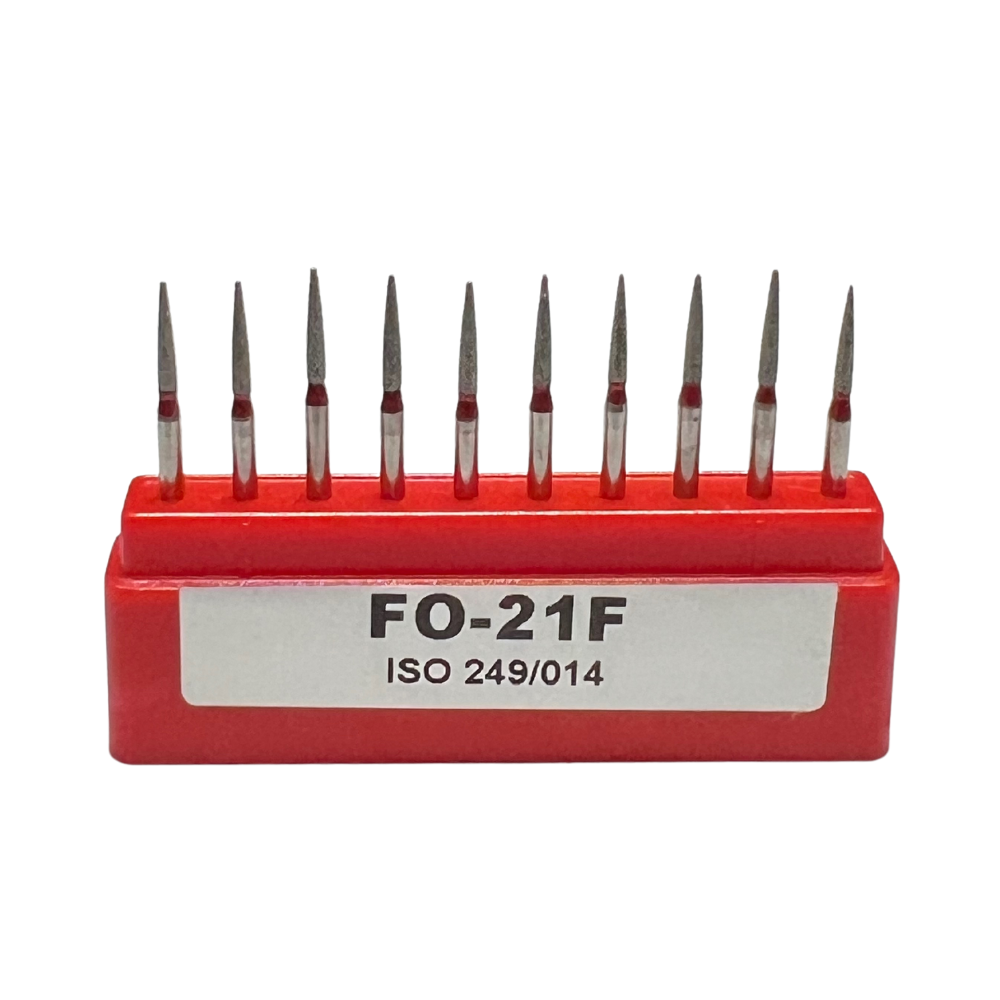 FO-21F Flama Fresa Diamante Grano Fino C/10 DT