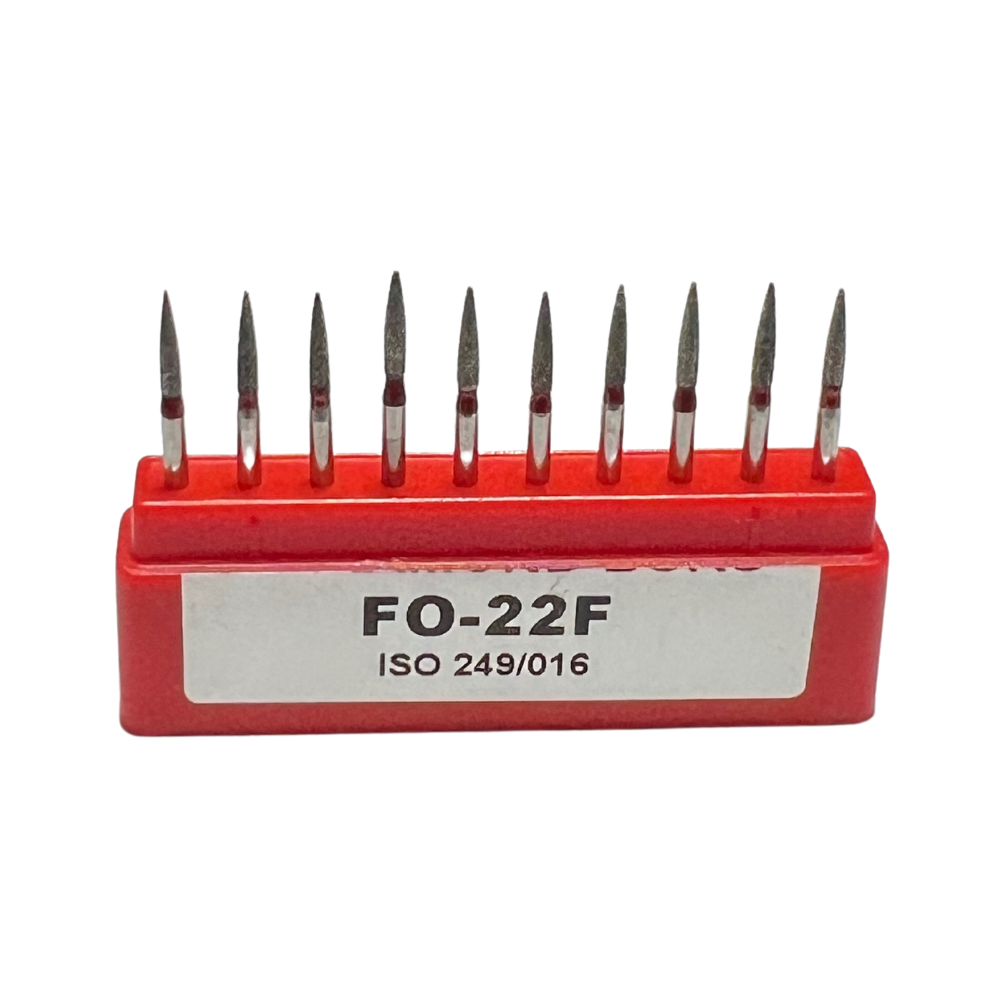 FO-22F Fresa Flama Diamante Grano Fino C/10 DT