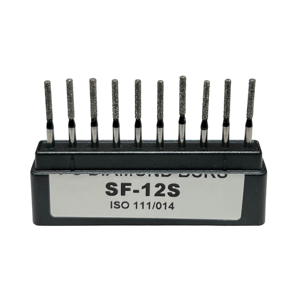 SF-12S Cilíndrica Fresa Diamante Grano X Grueso C/10 DT
