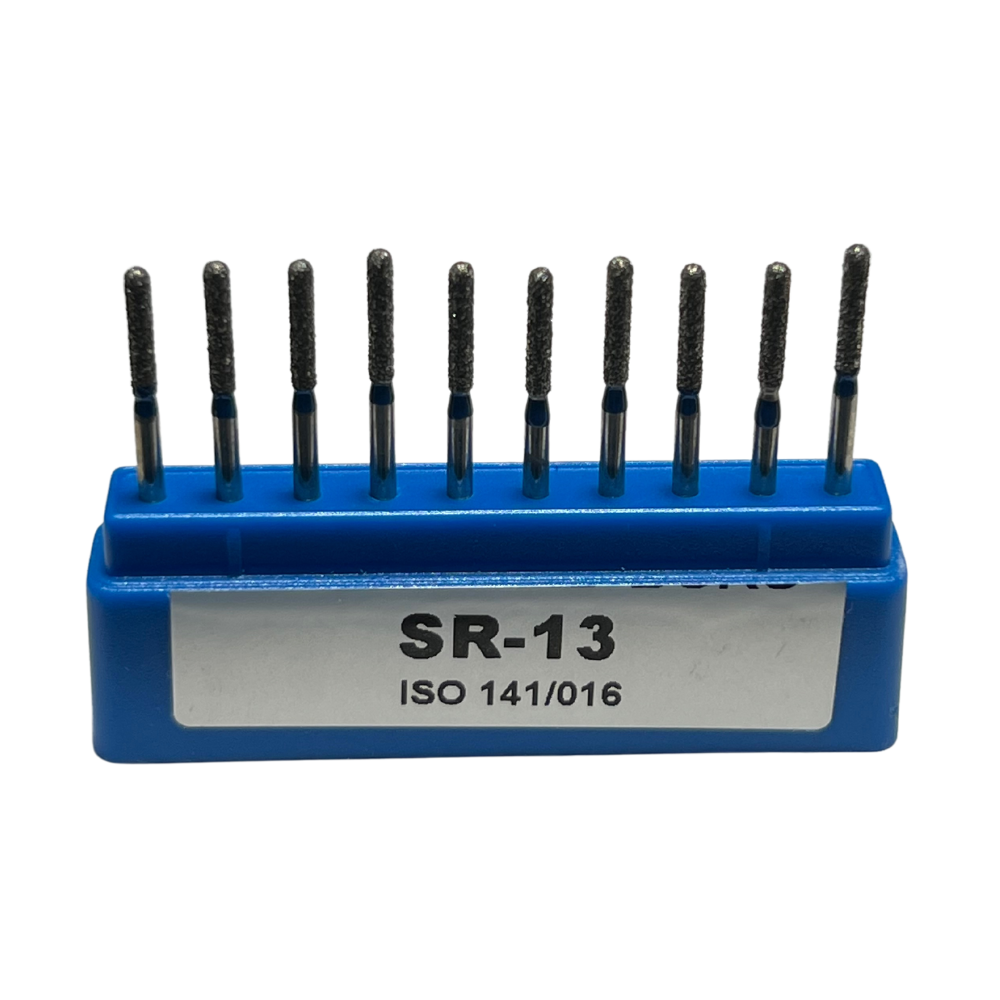 SR-13 Cilindrica Redondeada Fresa Diamante Grano Medio C/10 DT