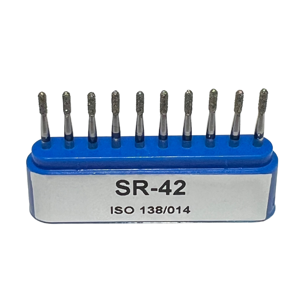 SR-42 Cilindrica Redondeada Fresa Diamante Grano Medio C/10 DT