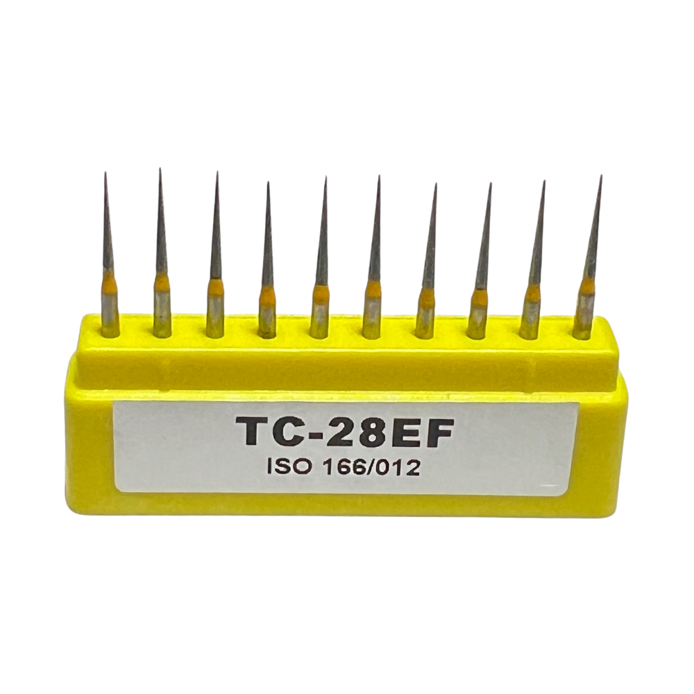 TC-28EF Punta Lápiz Fresa Diamante Grano X Fino C/10 DT