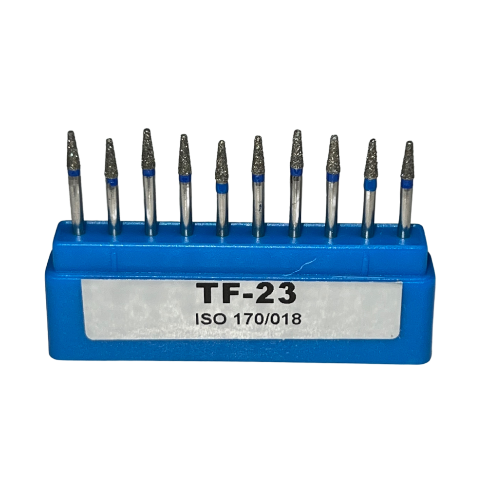 TF-23 Cilíndrica Punta Plana Fresa Diamante Grano Medio C/10 DT