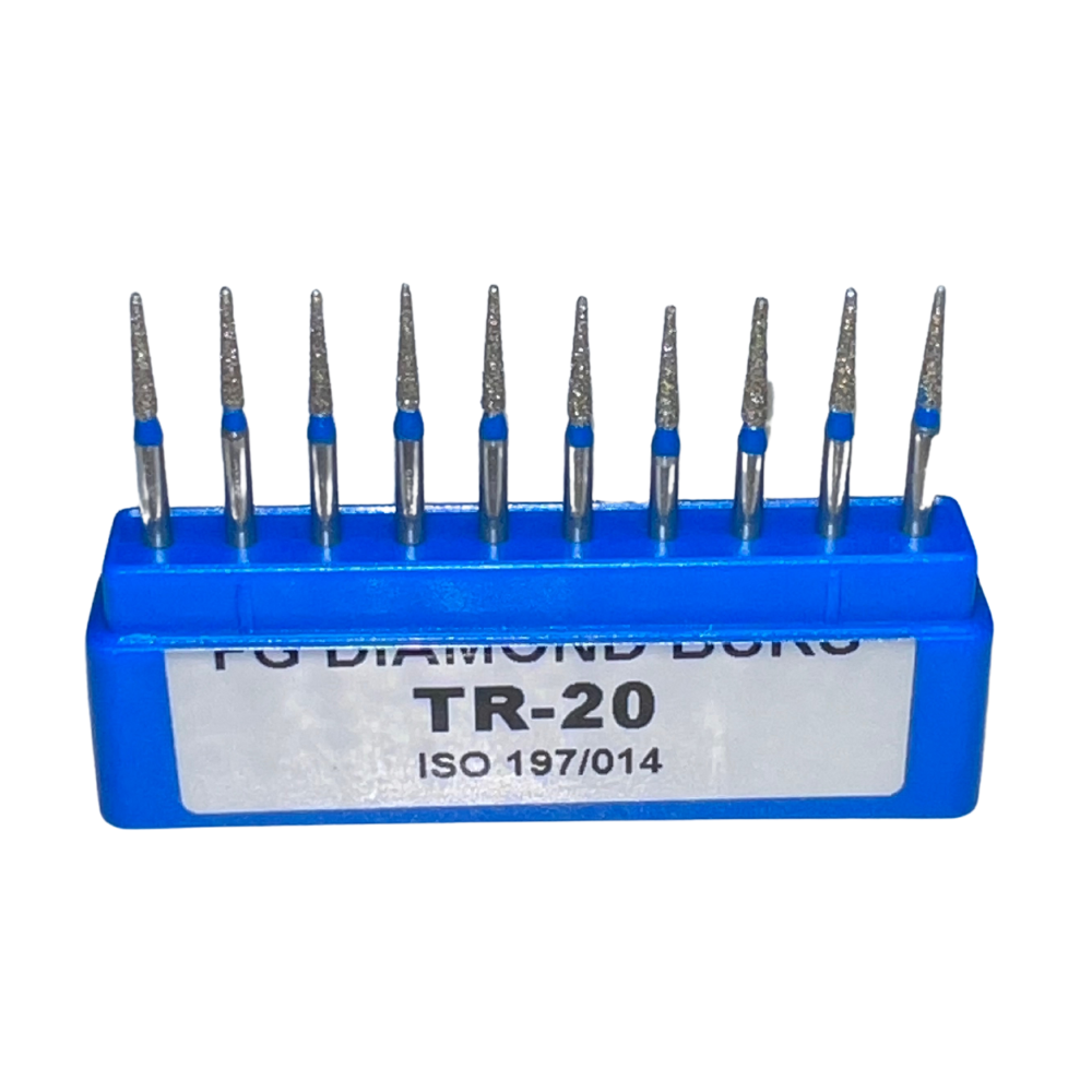 TR-20 Troncocónica Redondeada fresas Diamante Grano Medio C/10 DT