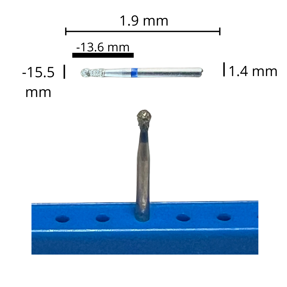 BC-32 Cuello Bola  Fresa Diamante Grano Medio Pza DT