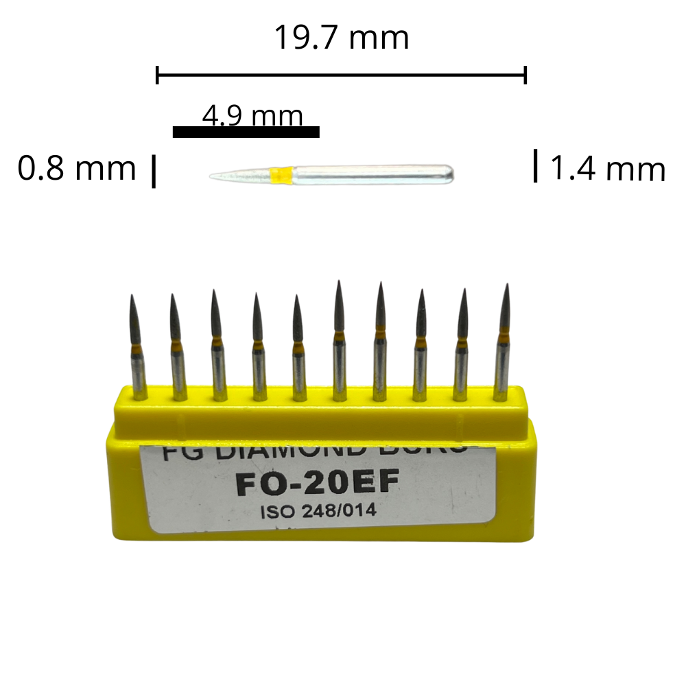 FO-20EF Flama Fresa Diamante Grano X Fino C/10 DT