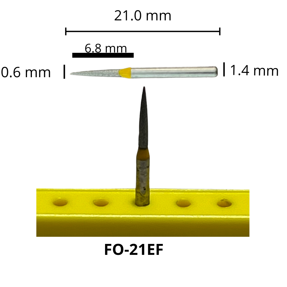 FO-21 EF Flama Fresa Diamante Grano X Fino Pza DT