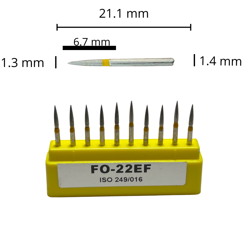 FO-22EF Flama Fresa Diamante Grano X Fino C/10 DT