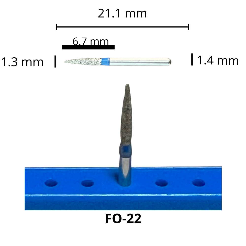 FO-22 FLAMA Fresa Diamante Grano Medio Pza DT