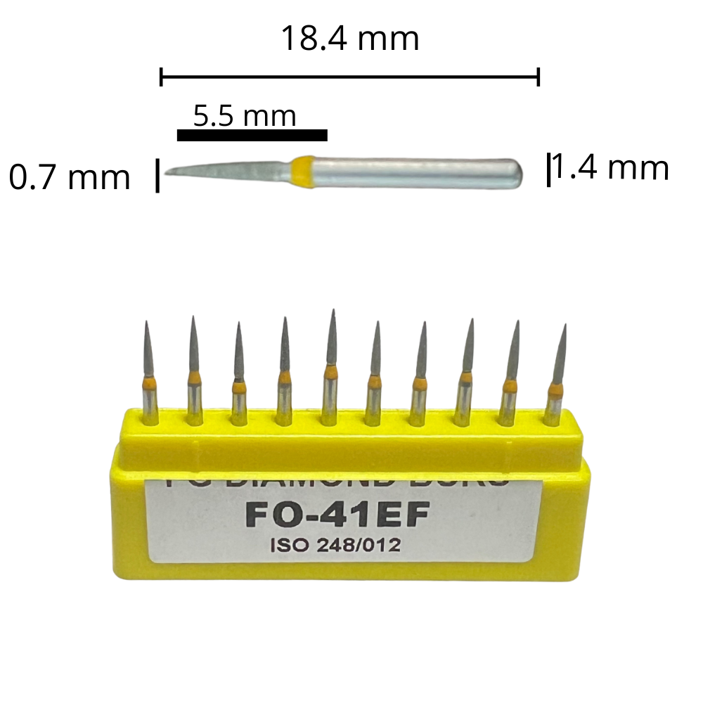 FO-41EF Flama Fresa Diamante Grano X Fino C/10 DT