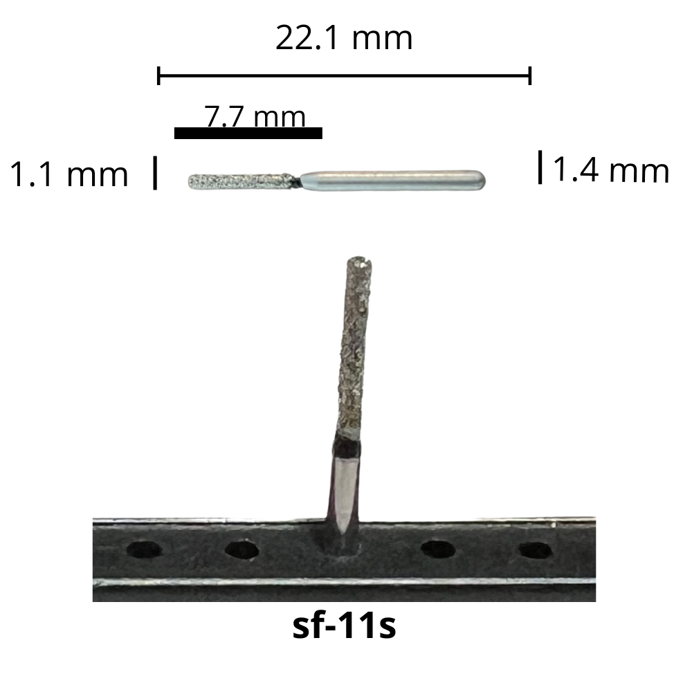 SF-11S Fresa Cilíndrica Diamante Grano X Grueso Pza DT
