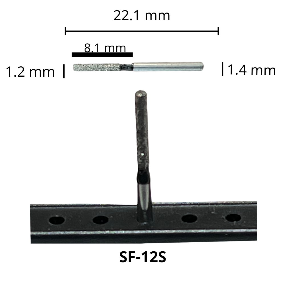 SF-12S Cilíndrica Fresa Diamante Grano X Grueso Pza DT