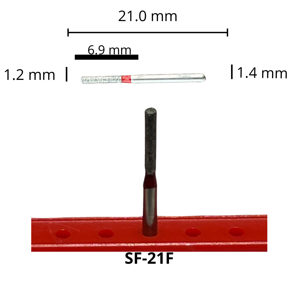 SF-21F Cilíndrica Fresa Diamante Grano Fino Pza DT