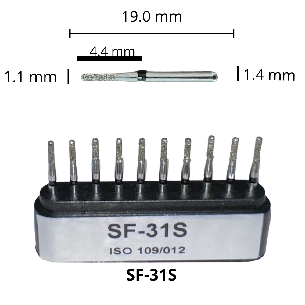 SF-31S Cilíndrica Fresa Diamante Grano X Grueso C/10 DT