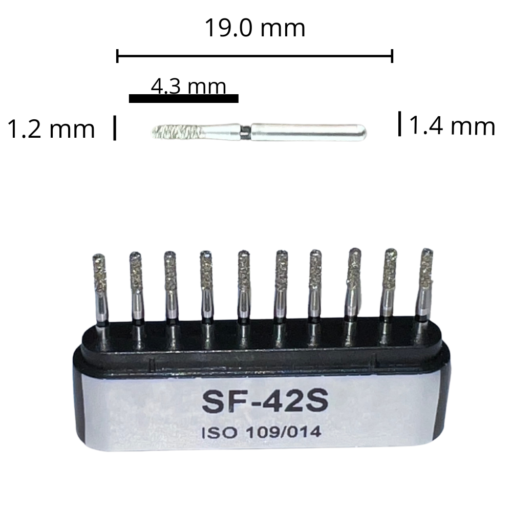 SF-42S Cilindrica Fresa Diamante Grano X Grueso C/10 DT
