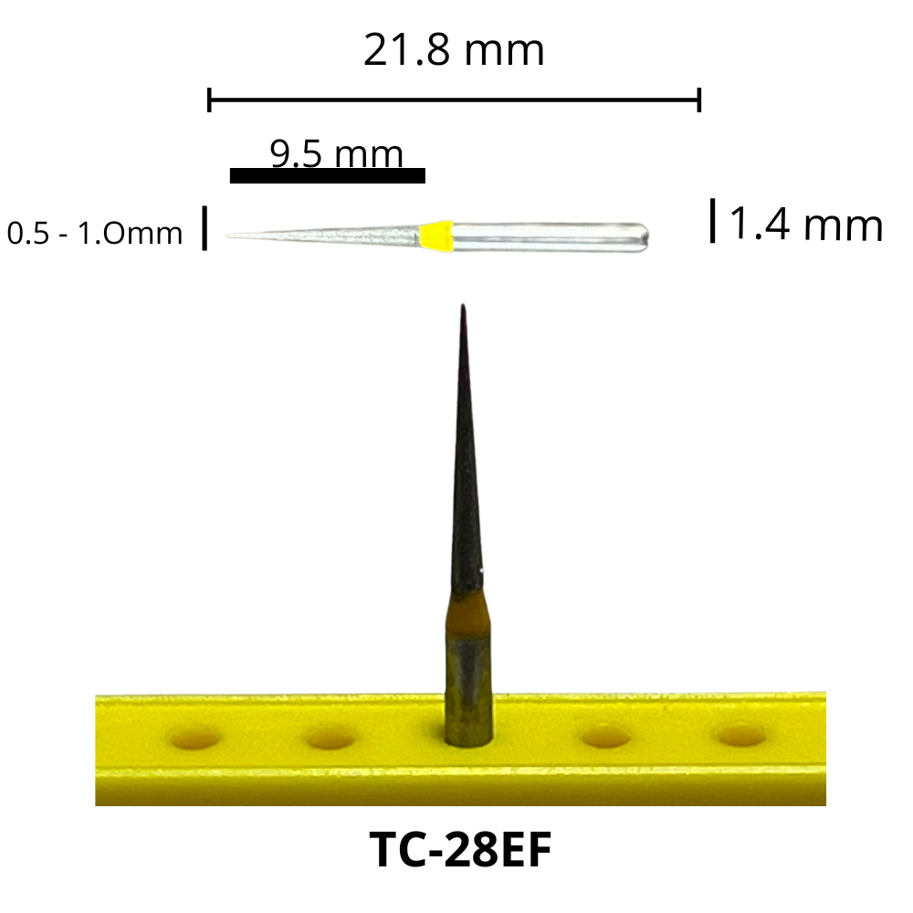 TC-28EF Punta Lápiz Fresa Diamante Grano X Fino Pza DT