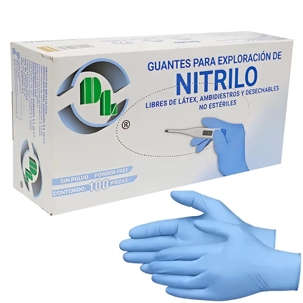 Guantes DL Nitrilo Caja C/100
