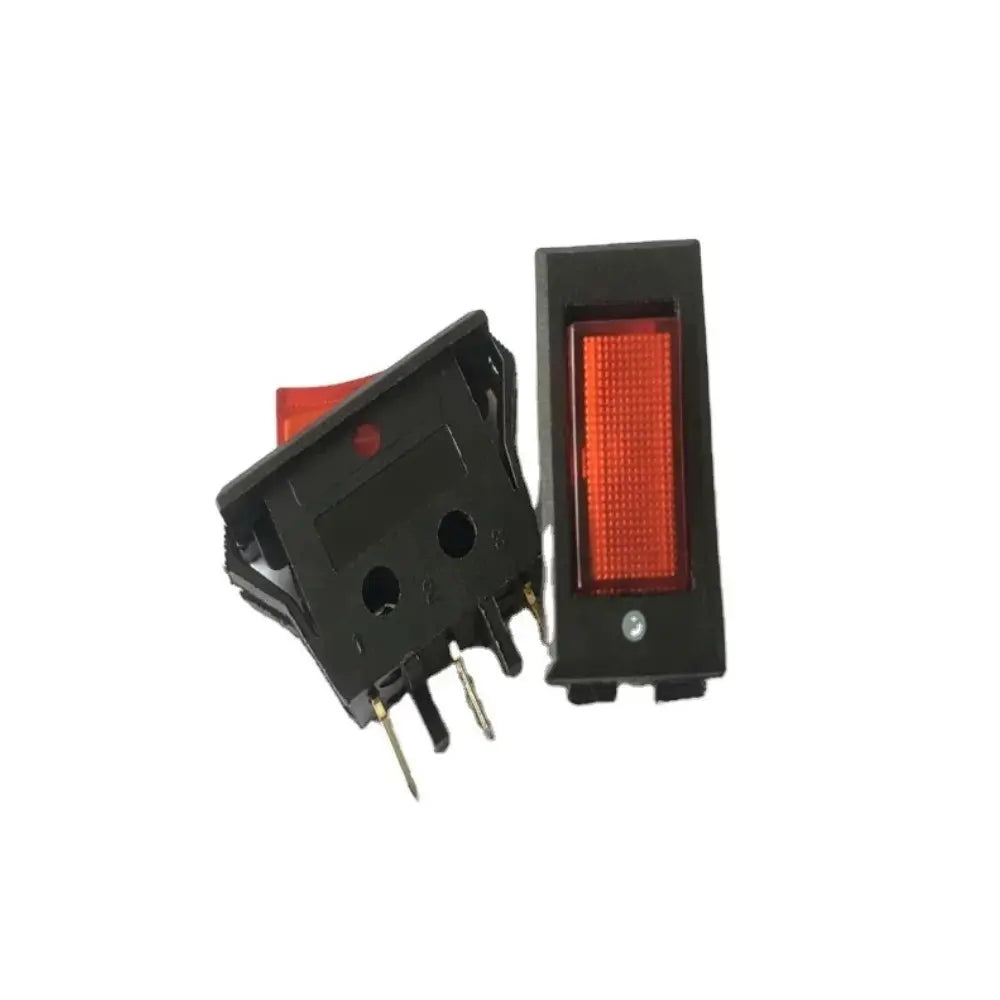Interruptor Switch Apagador Balancín Luz Rojo 127-250v Rectangular