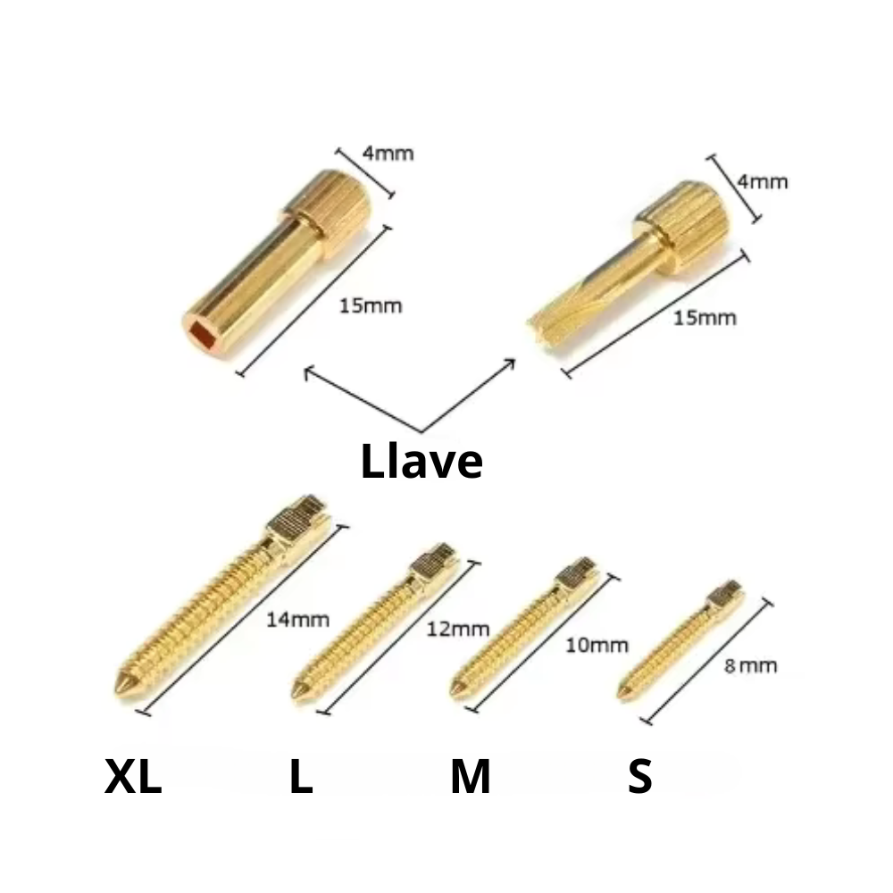 Pin Dorado Tornillo DT