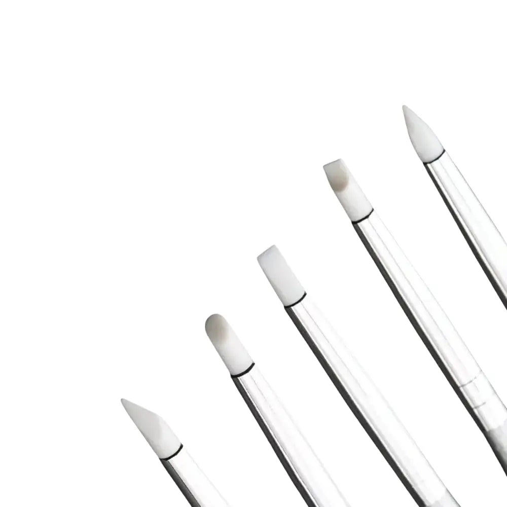 Pincel Silicon Blanco 5pz DT