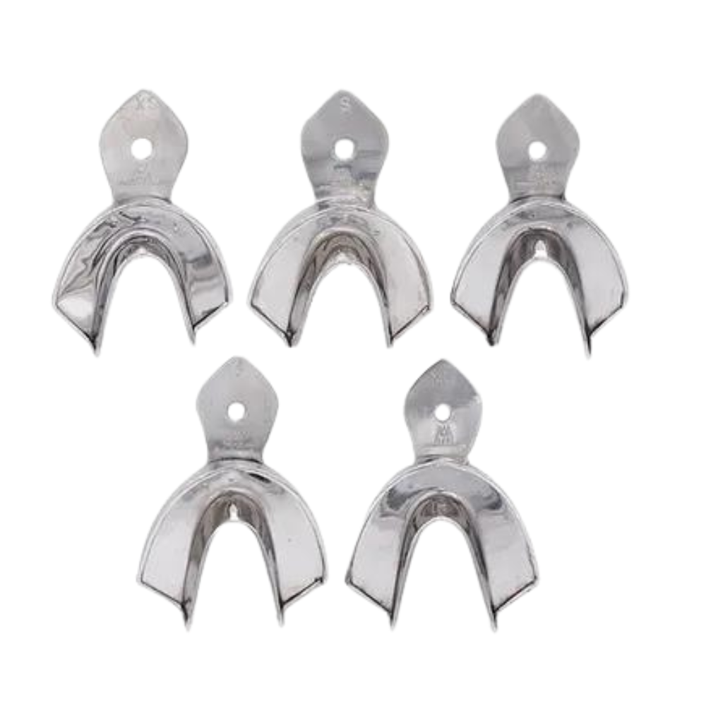 Rim Lock Adulto C/10 Arain Lisas Cucharillas Cubetas Porta Impresiones Dentado