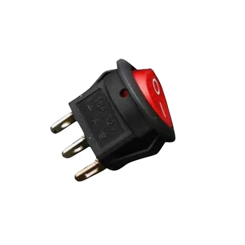 Switch Apagador Luz Rojo Redondo 12v