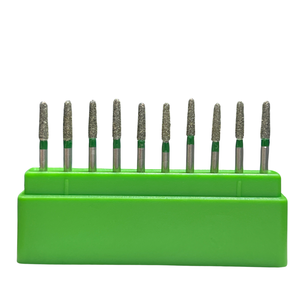 TR-62C Troncocónica Redondeada Fresa Diamante Grano Grueso C/10 Pz DT