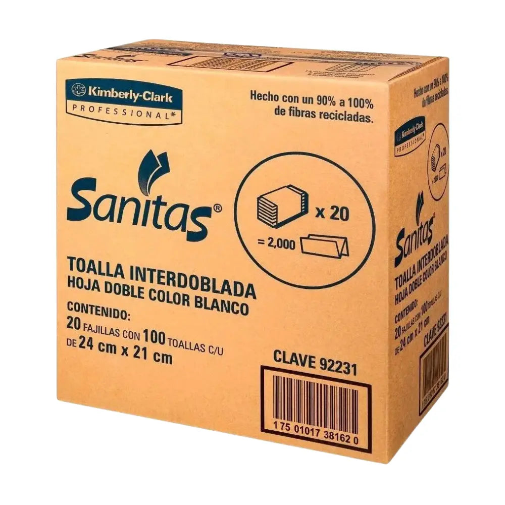 Toallas Interdobladas Blancas (Sanitas)