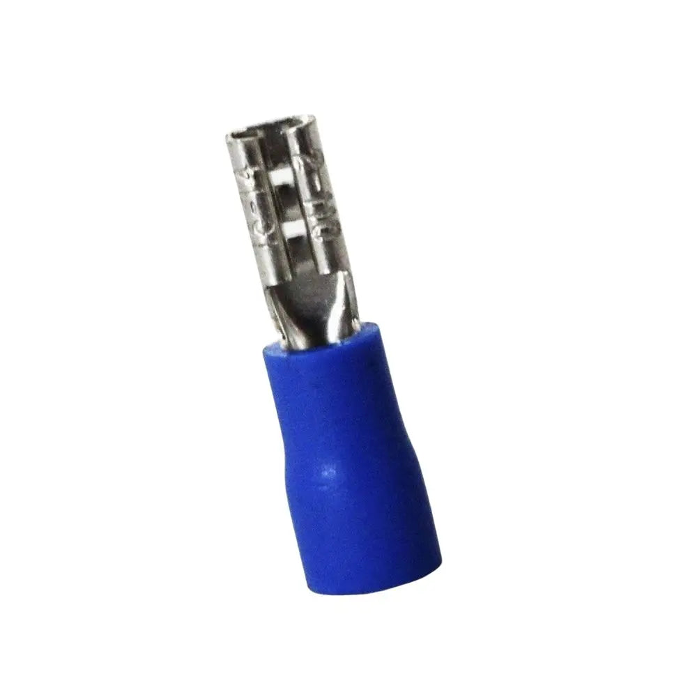 Terminal Faston Forrado 1/8 hembra 14-16 AWG Azul