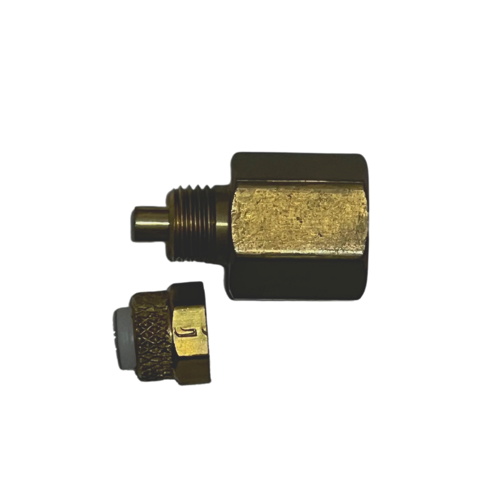 Conector Hembra 1/4" Tubo Compresión 1/4" (Campana)