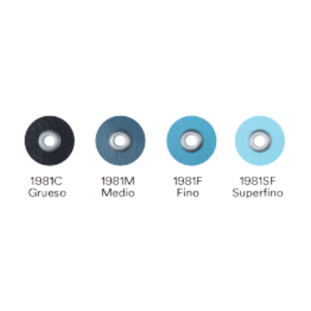 Soflex Pop On C/4 Surtido Discos P/ Acabado y Pulido