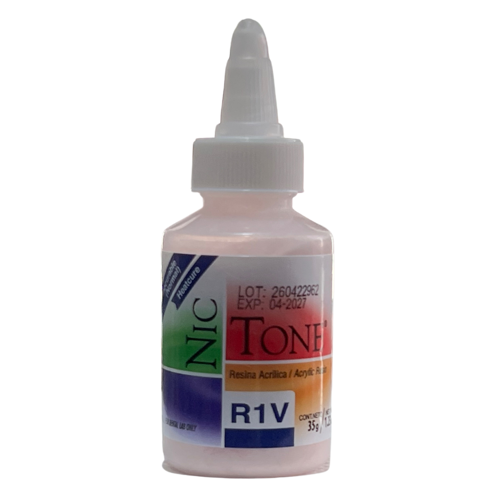 Acrílico Lento 35gr Polvo (Polimero Termocurable) Nictone