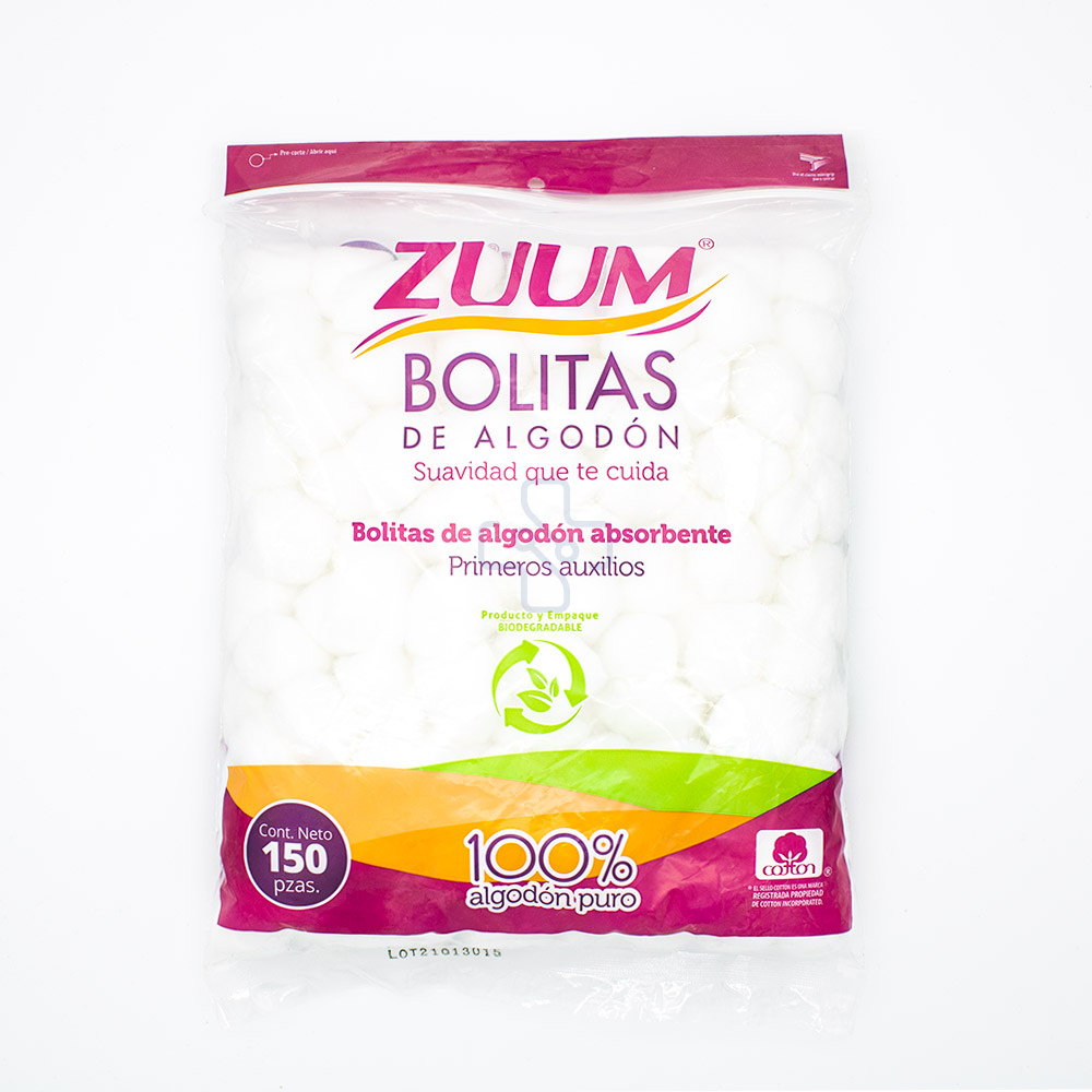Torundas De Algodon (Bolitas) C/150 Zuum