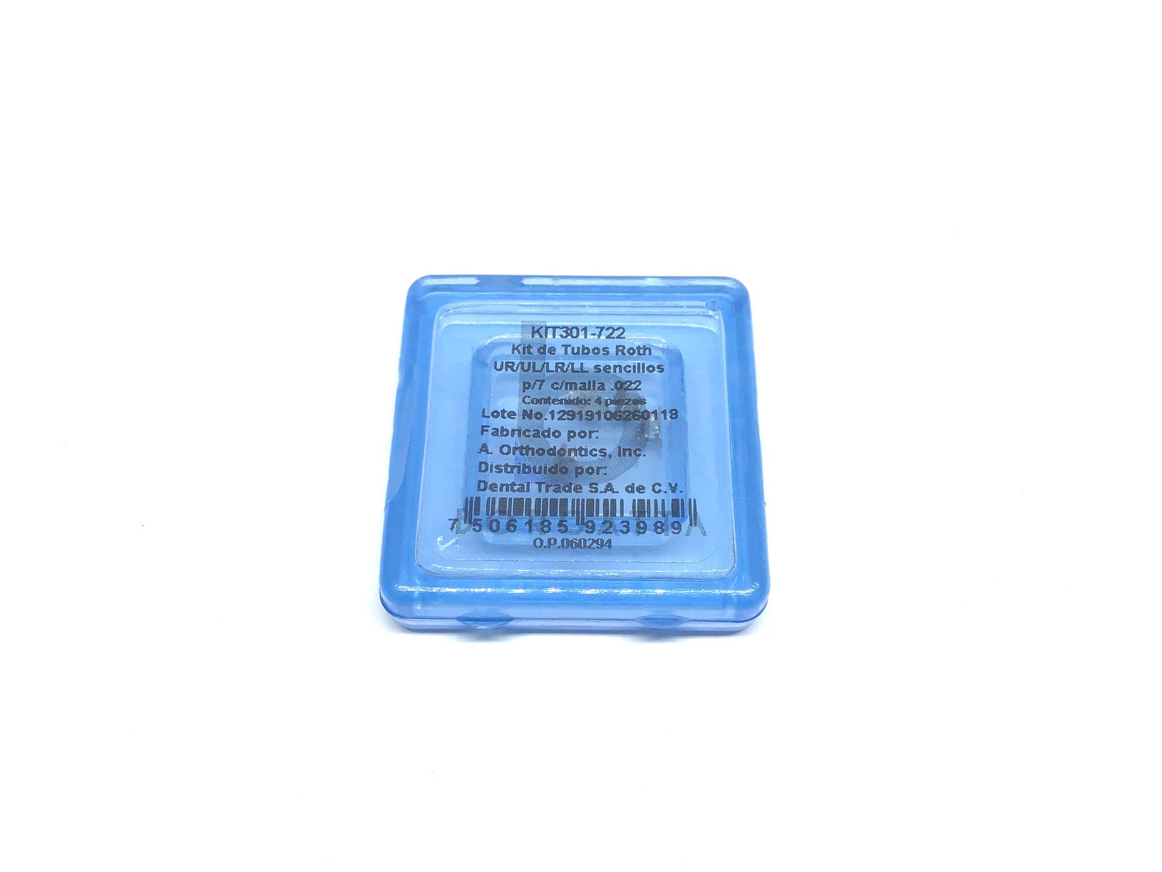 Tubos Bondeables Roth iLine .022 2do.Molar P/7 Kit 4pz Borgatta