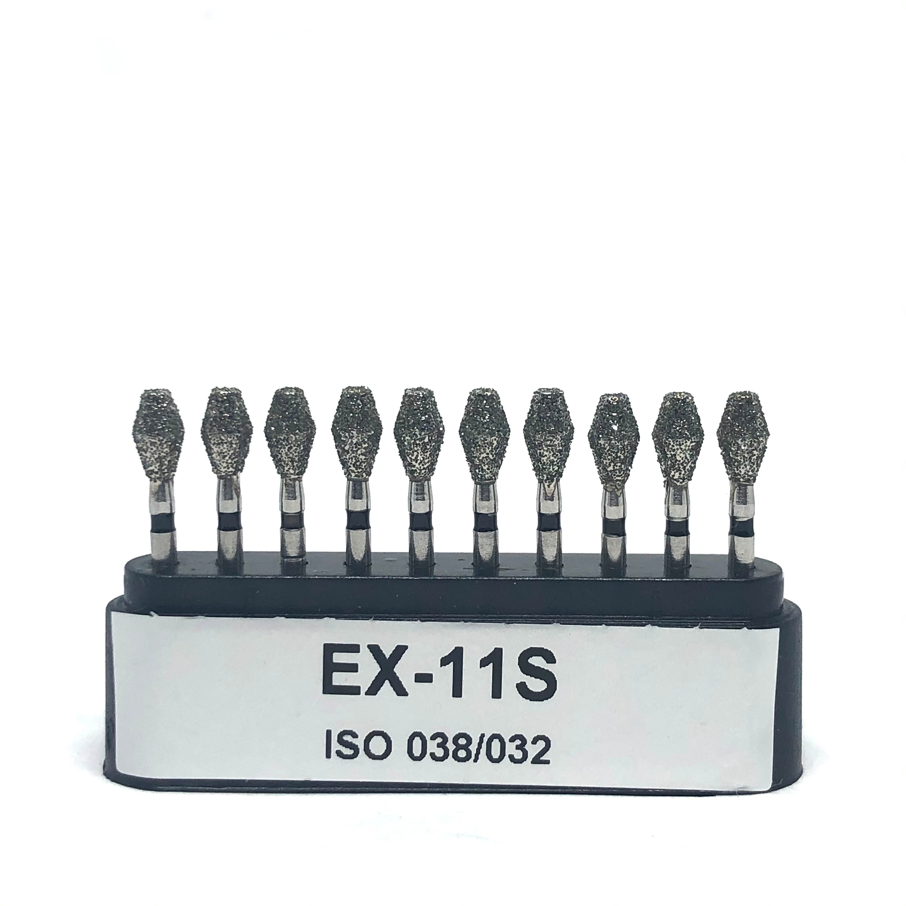 EX-11S Barril Fresa Diamante Grano XGrueso C/10 DT