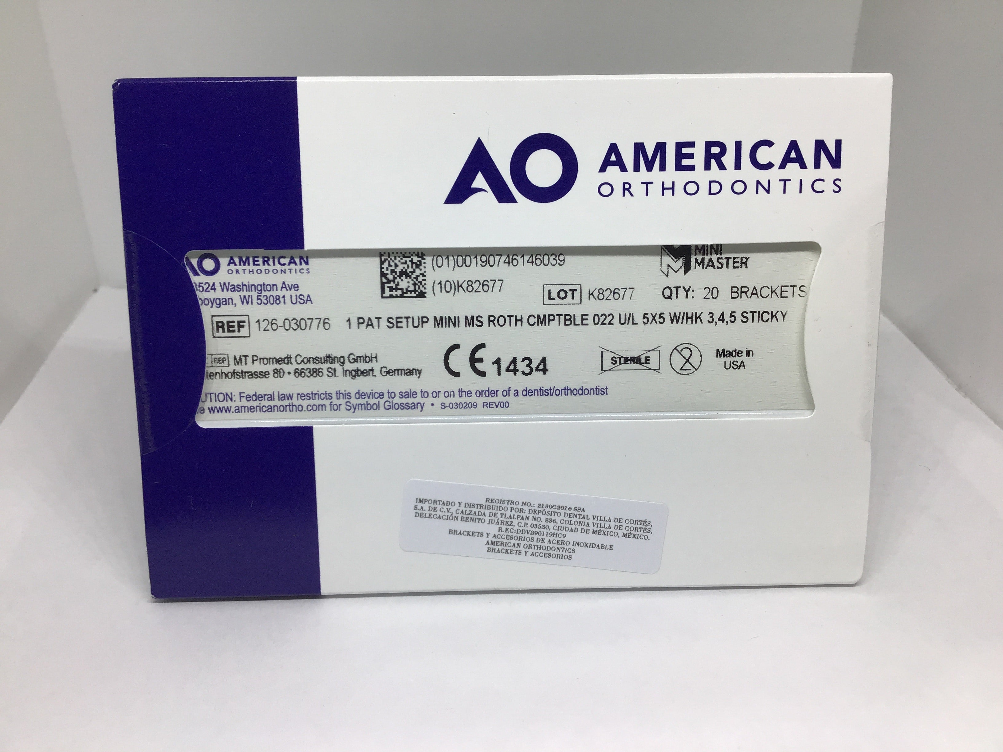 Brackets Roth Mini AO Juego American Orthodontics