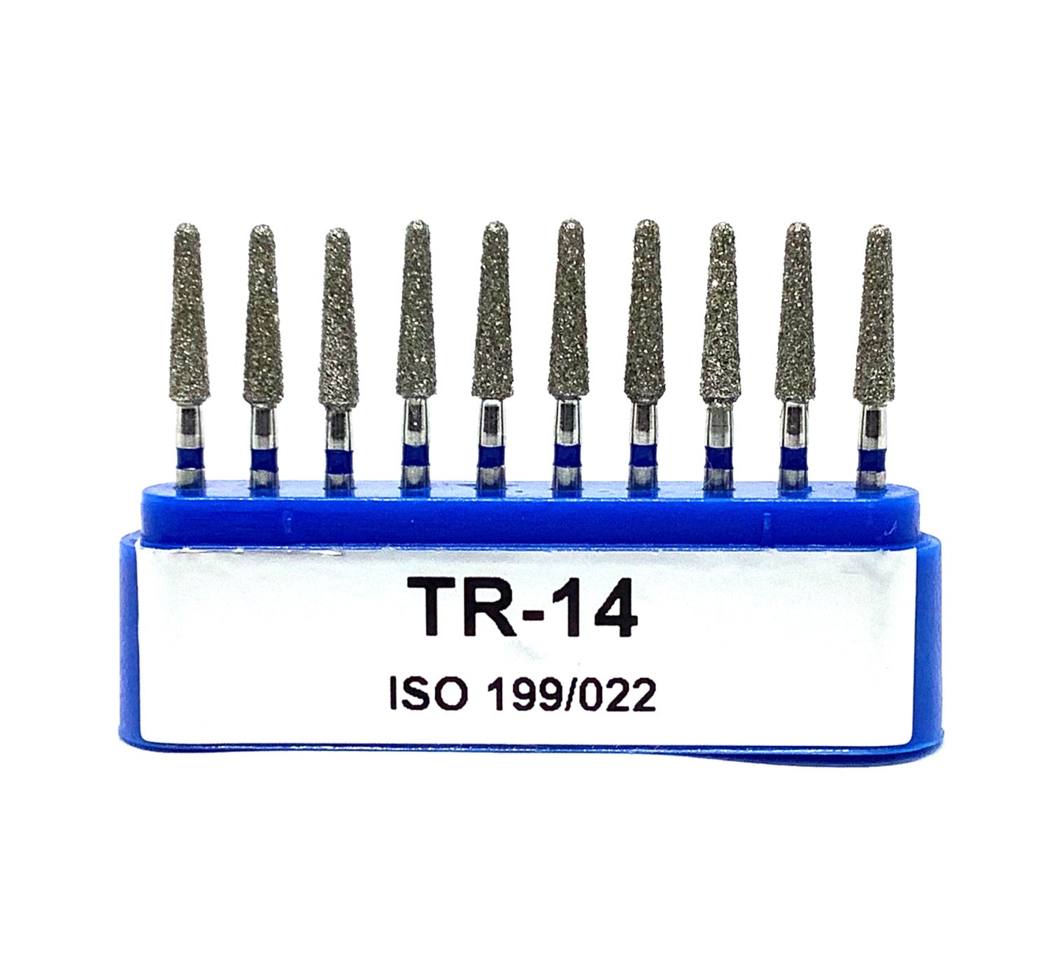 TR-14 Troncocónica Redondeada Fresa Diamante Grano Medio 10 pz. DT