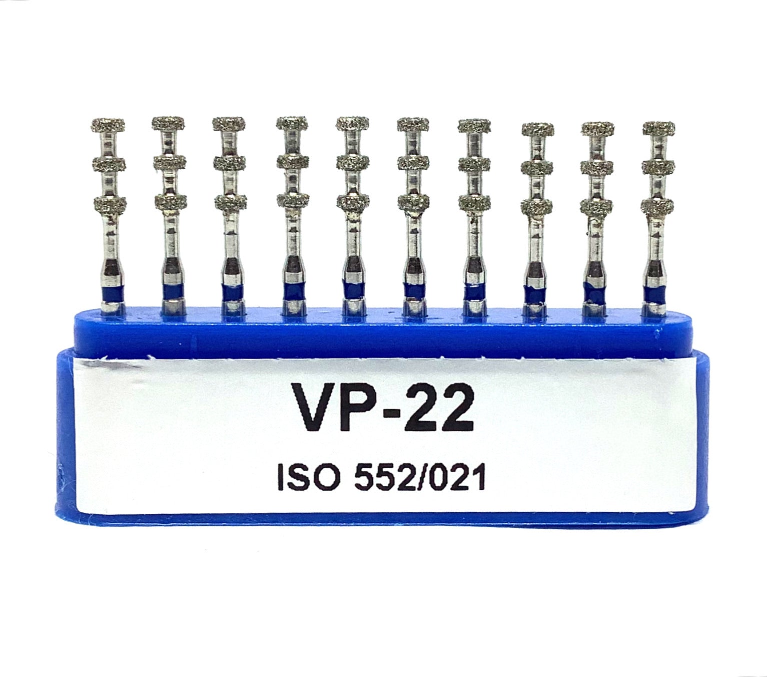 VP-22 Carillas Fresa Diamante Grano Medio 10 pz. DT