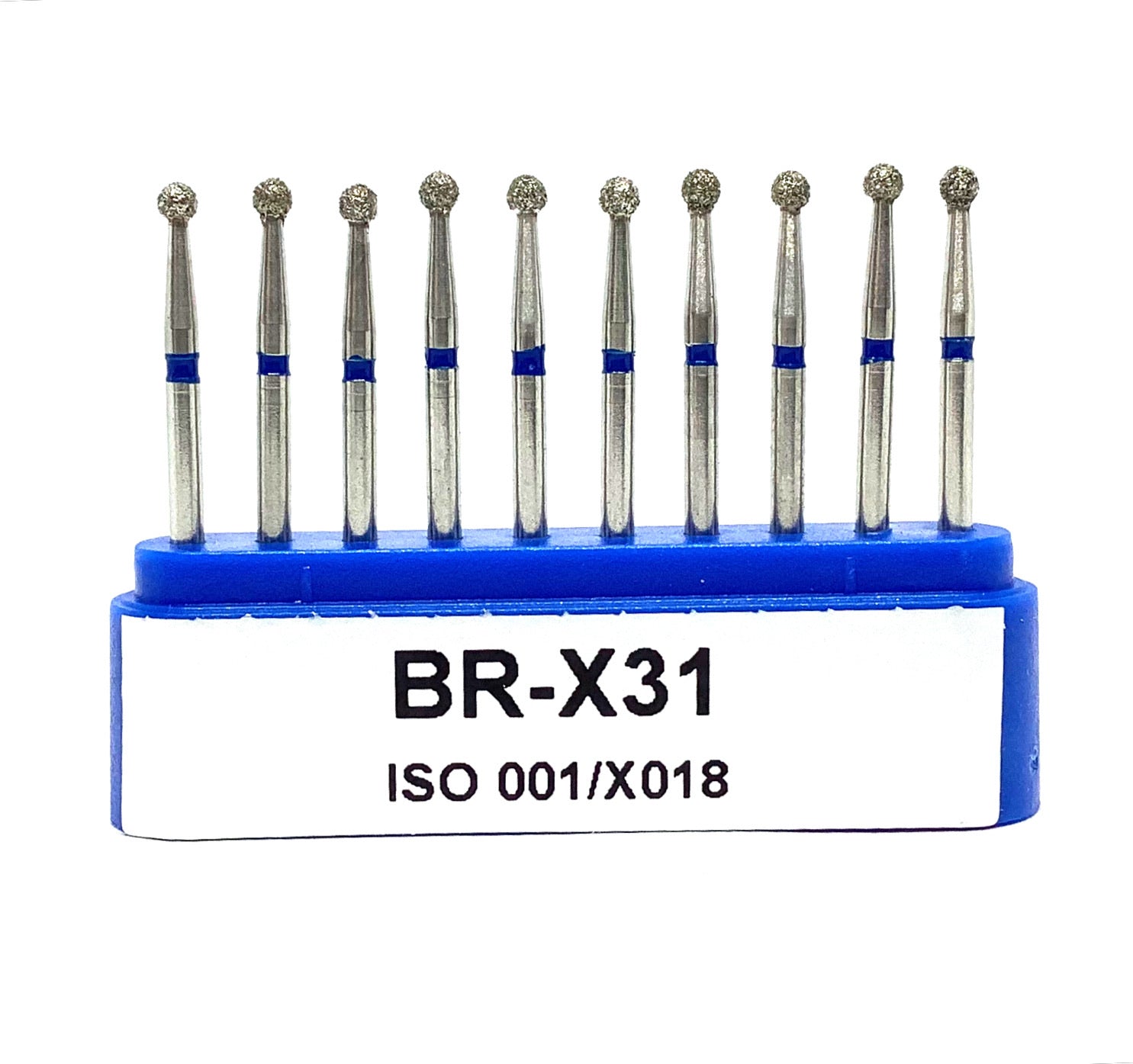 BR-X31 Tallo Largo Bola Fresa Diamante Grano Medio C/10 DT