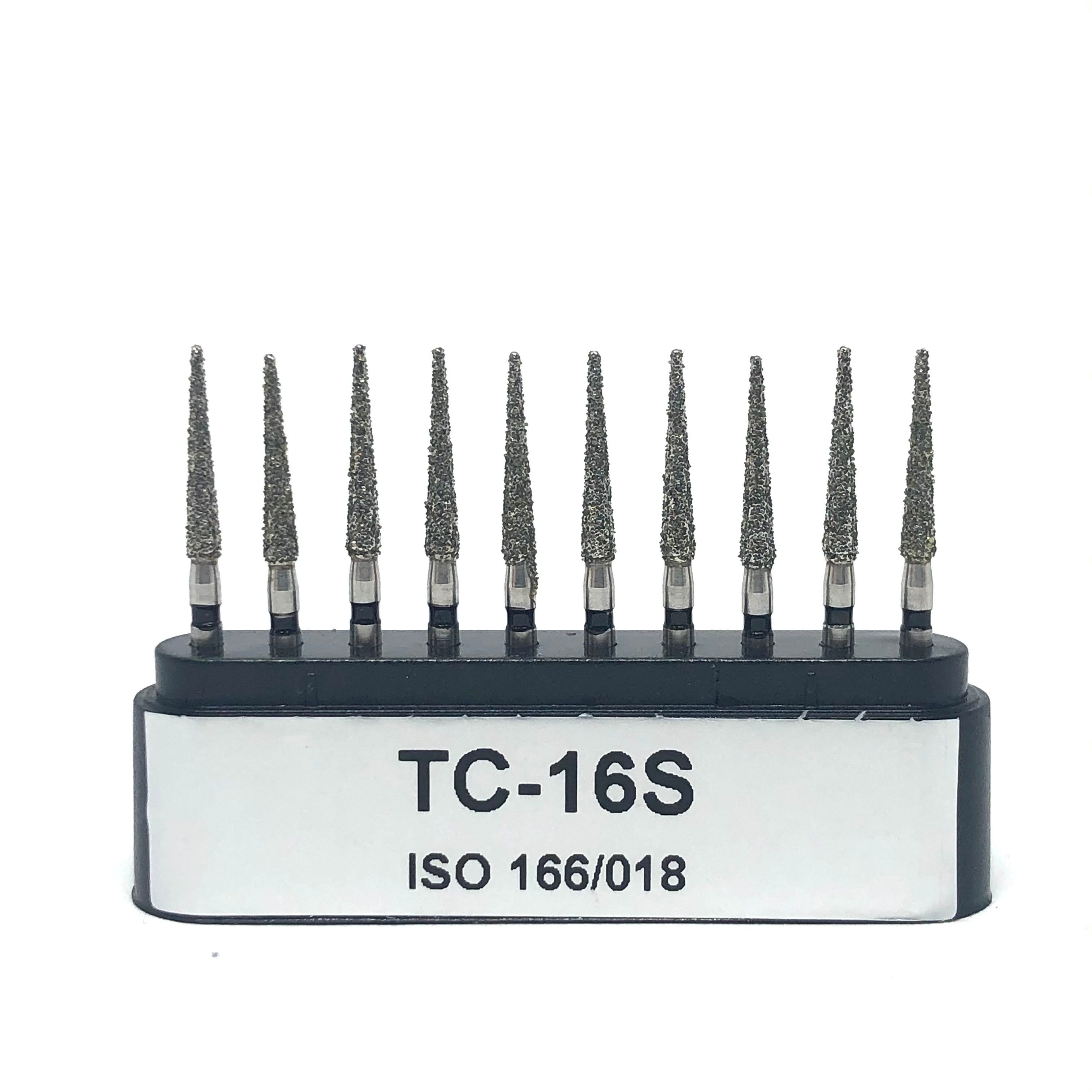 TC-16S Punta Lápiz Fresa Diamante Grano XGrueso C/10 DT