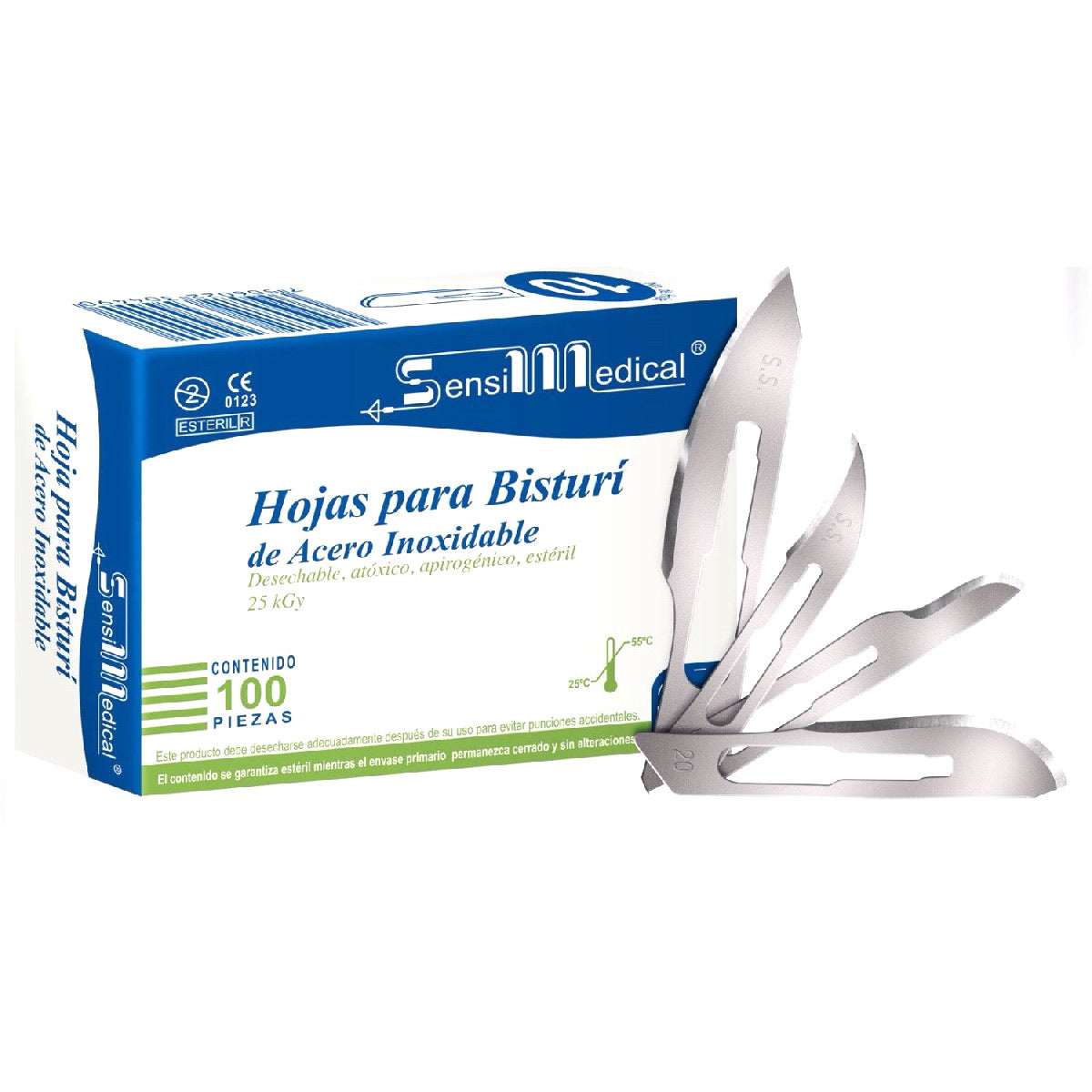 Hoja Bisturí Caja C/100 Sensi Medical